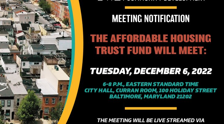Affordable Housing Trust Fund Commission Meeting Notification - 12/6/22